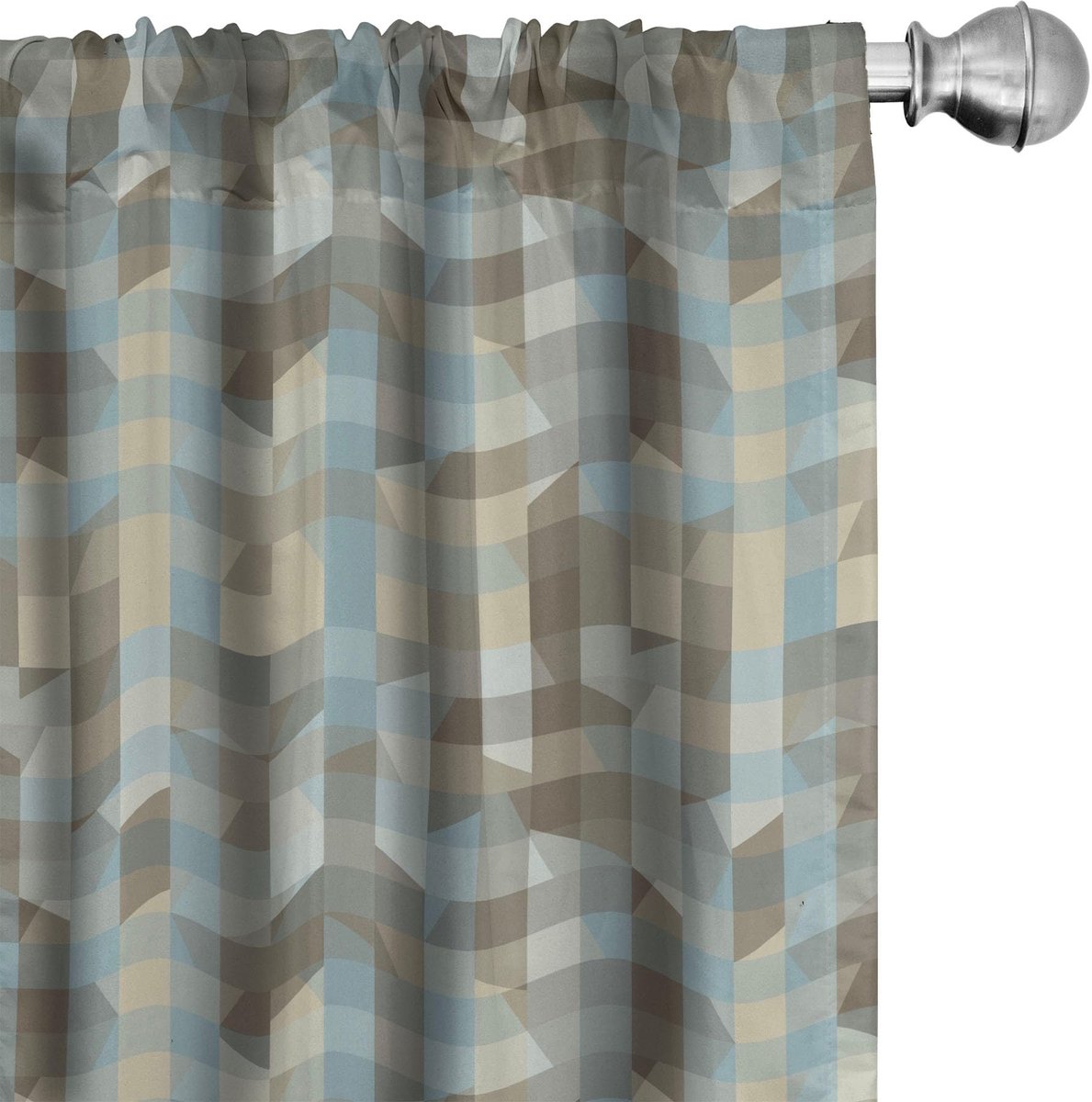 ABAKUHAUS Gordijnen – Geometrische Soft-Vertical 2x75x175 – tancreme