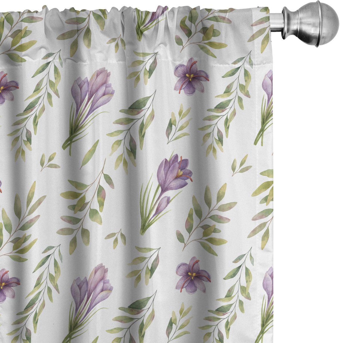 ABAKUHAUS 2x75x175 cm Voorhangen – Microfaser – Halve verduistering Mauve