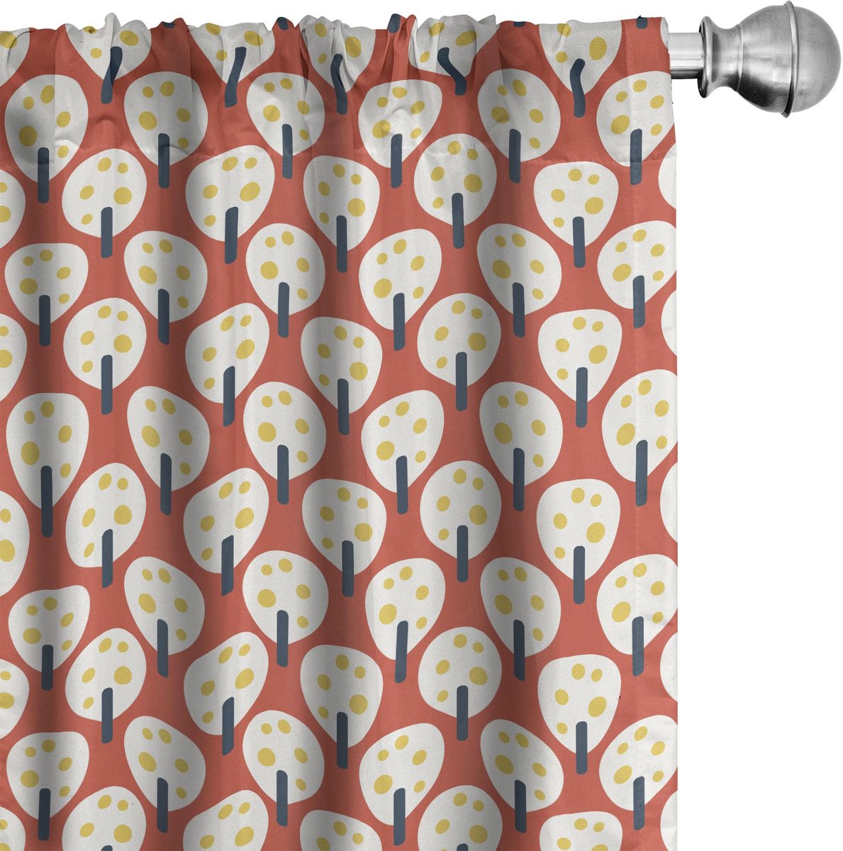 ABAKUHAUS Gordijnen – Abstrakt – 2x75x175 cm – Microfaser – Zalm Champagne Roze