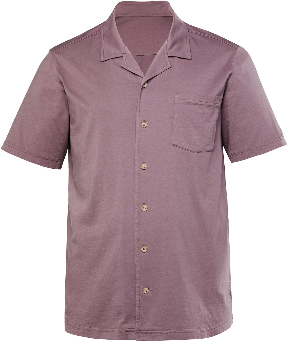 JP 1880 - Heren - Jersey overhemd duurzaam korte mouwen Cuba-Fit - Mauve - Maat 3XL