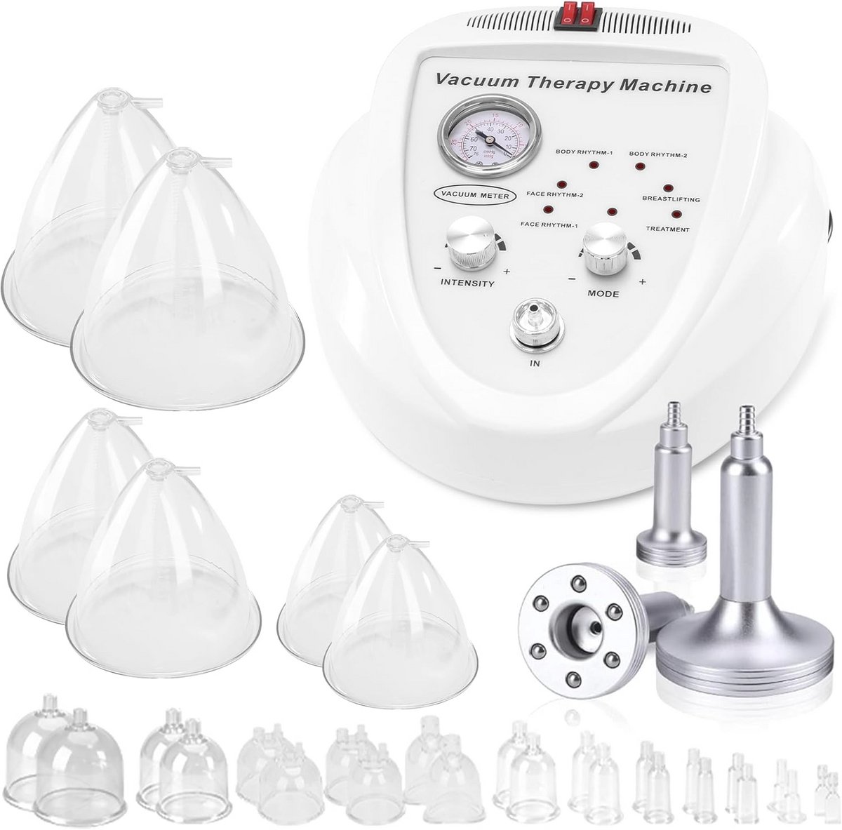 3-in-1 Vacuüm Massager Set - Professionele Cupping Massage met 30 Cups & 3 Pompen