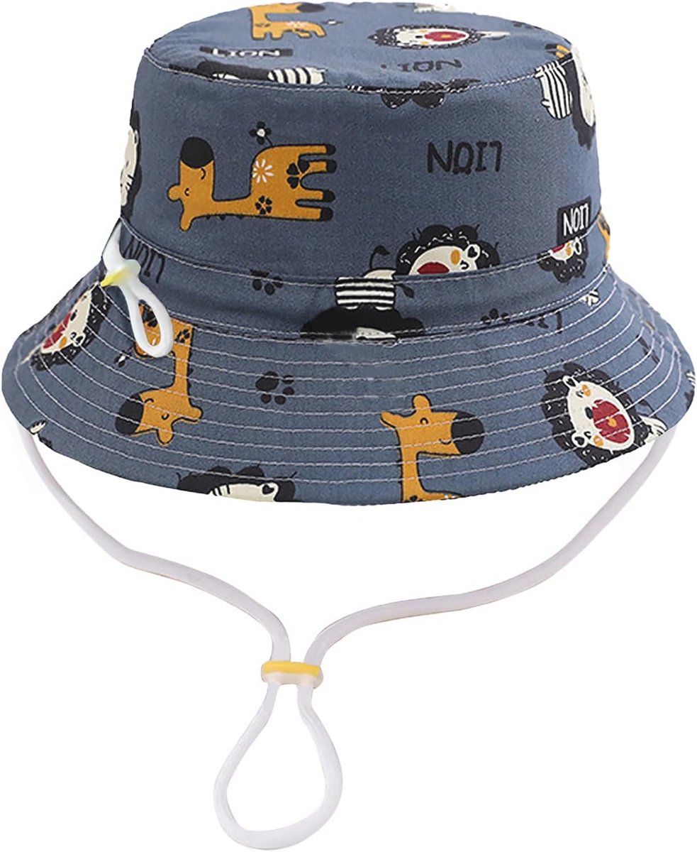 Zomerse Bucket Hat voor Baby's, Peuters en Kinderen - Schattige Print Outdoor Strandhoed