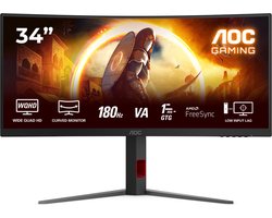 AOC G4 CU34G4 - WQHD Curved Ultrawide Gaming Monitor - 180hz - 34 inch