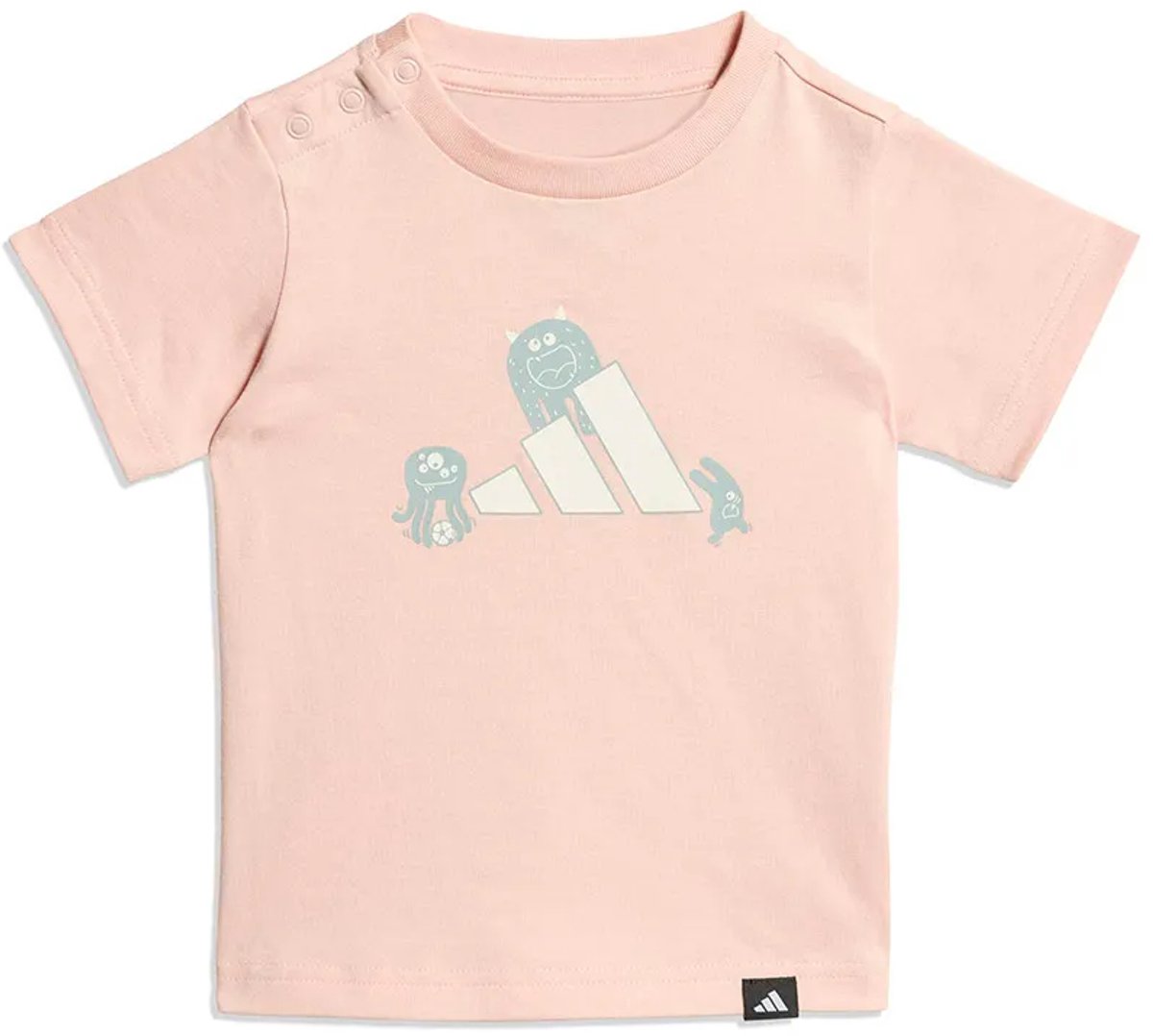 Adidas Tiro_nster Graphic T-shirt Met Korte Mouwen 12-24 Months Kinderen Roze