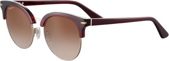 Serengeti Susan SS560004 Drivers polarisées brillantes transparentes bordeaux brillant or Gold dégradé