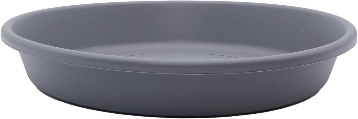 Klassieke plantenschotel warm grijs 35,6 cm voor binnen en buiten