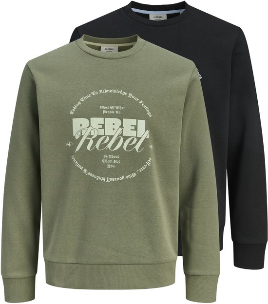JJ REBEL - Lot de 2 sweats ras du cou JREBGRAY - Homme - Sweats
