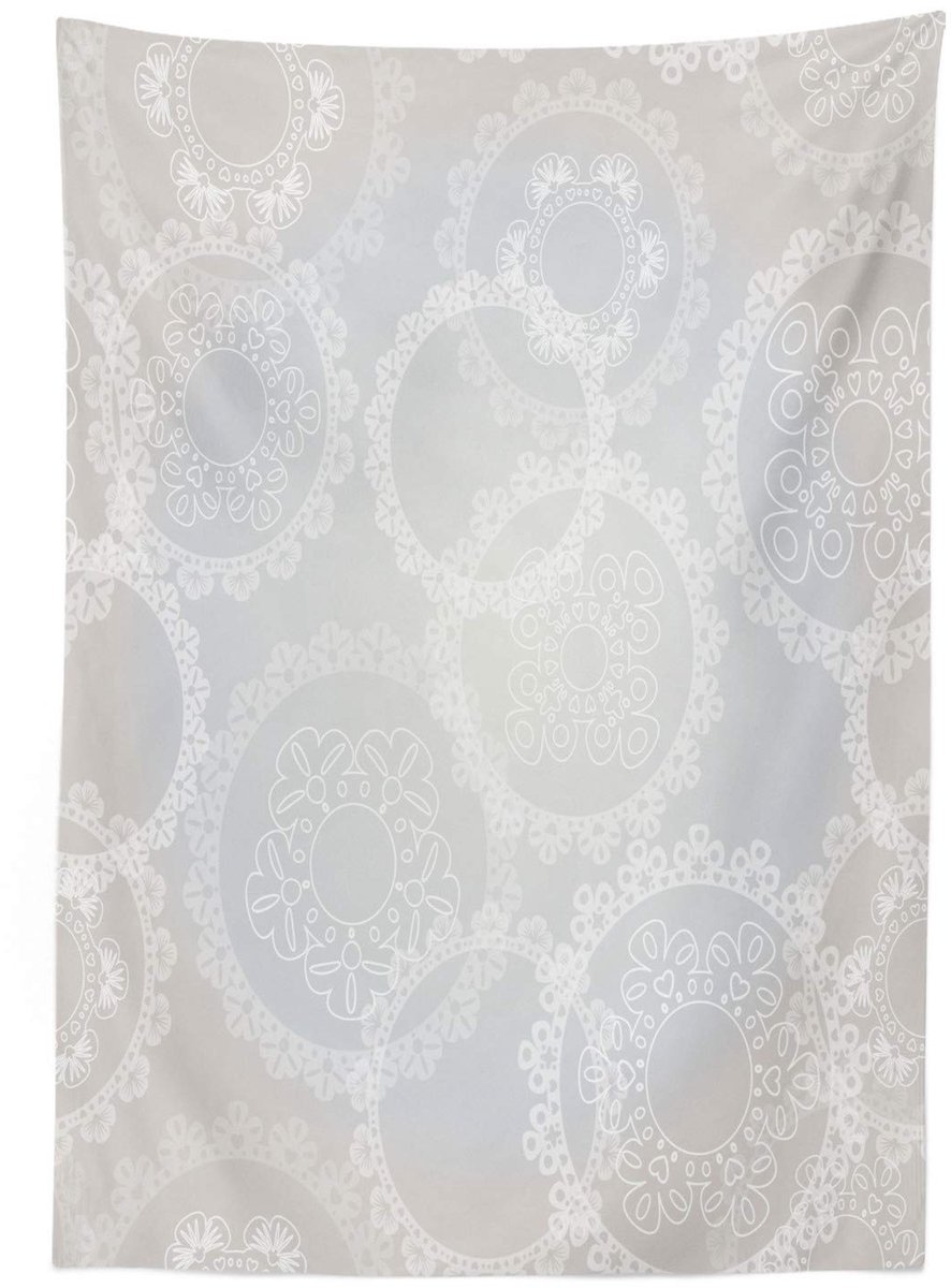ABAKUHAUS Tafelkleed 140x170 cm – romantische kant, wasbaar