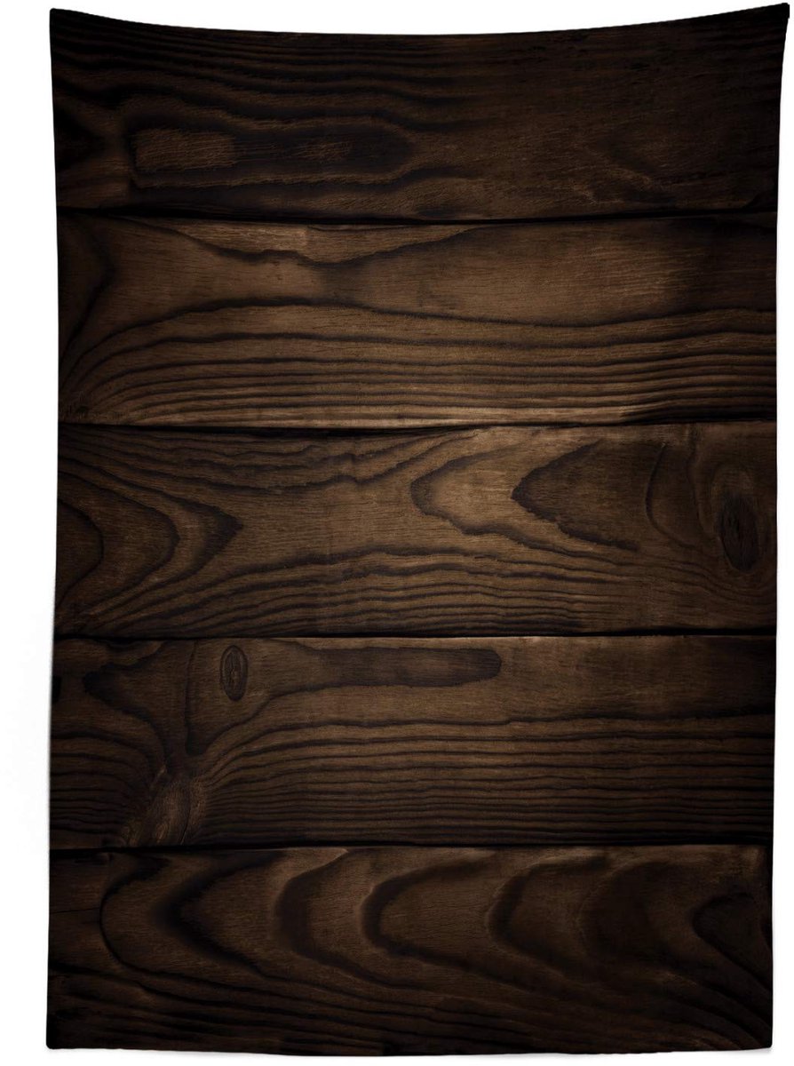 ABAKUHAUS – Tafelkleed 140x170 cm – Bruin satijn, machinewasbaar, Binnen/buiten