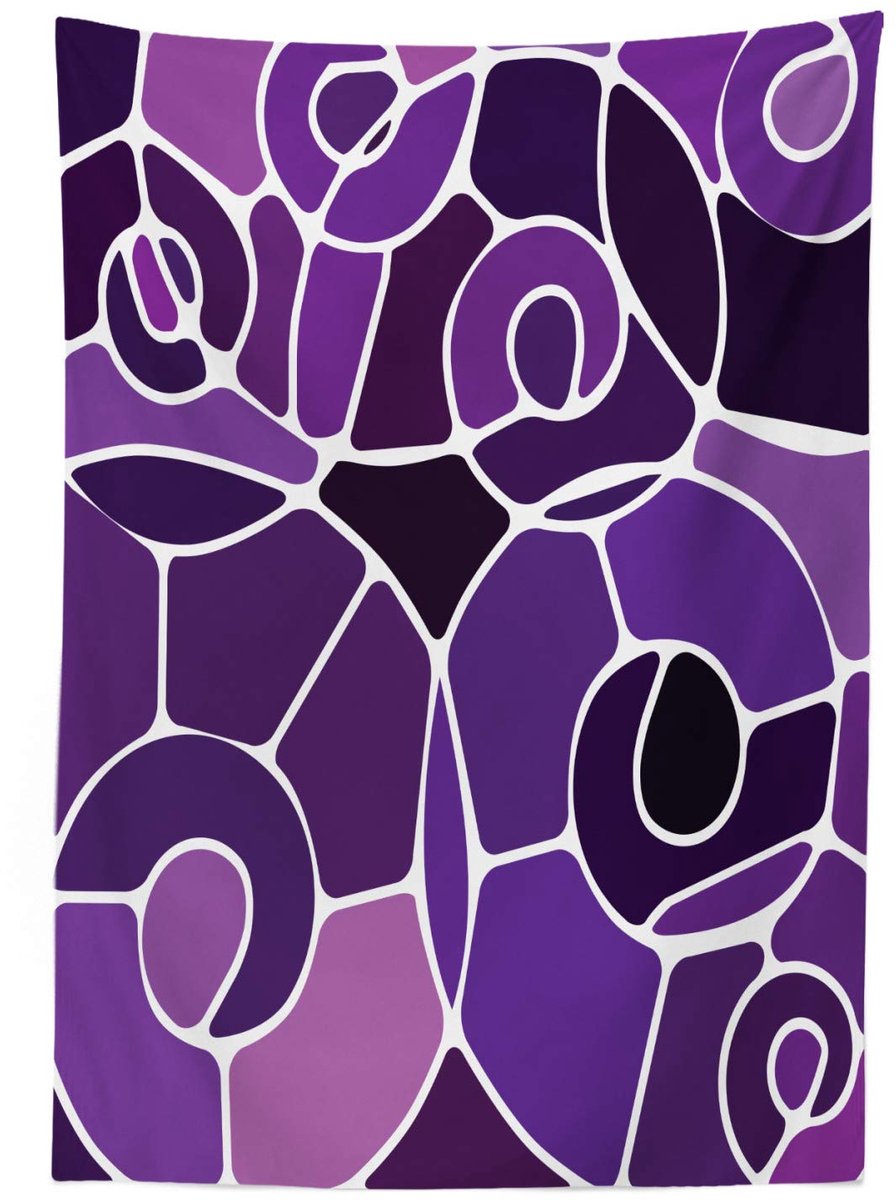 ABAKUHAUS Tafellaken – satijn 140x200 cm – multicolor lila