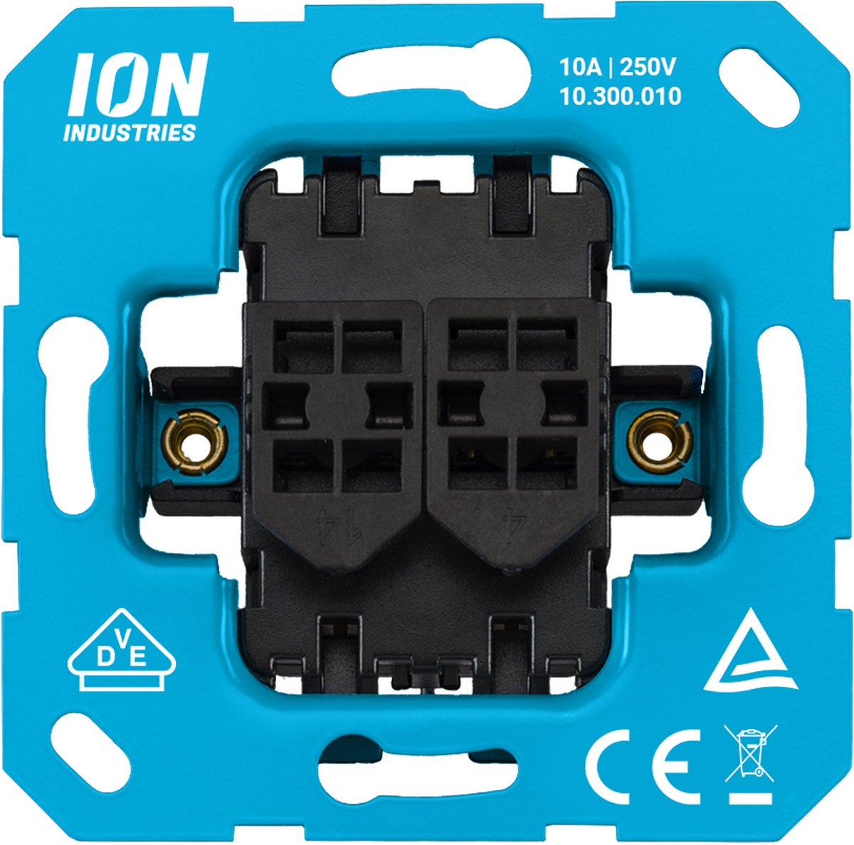 ION Industries - Schakelaar inbouw - wissel - element - IP20 - 71 x 71 mm