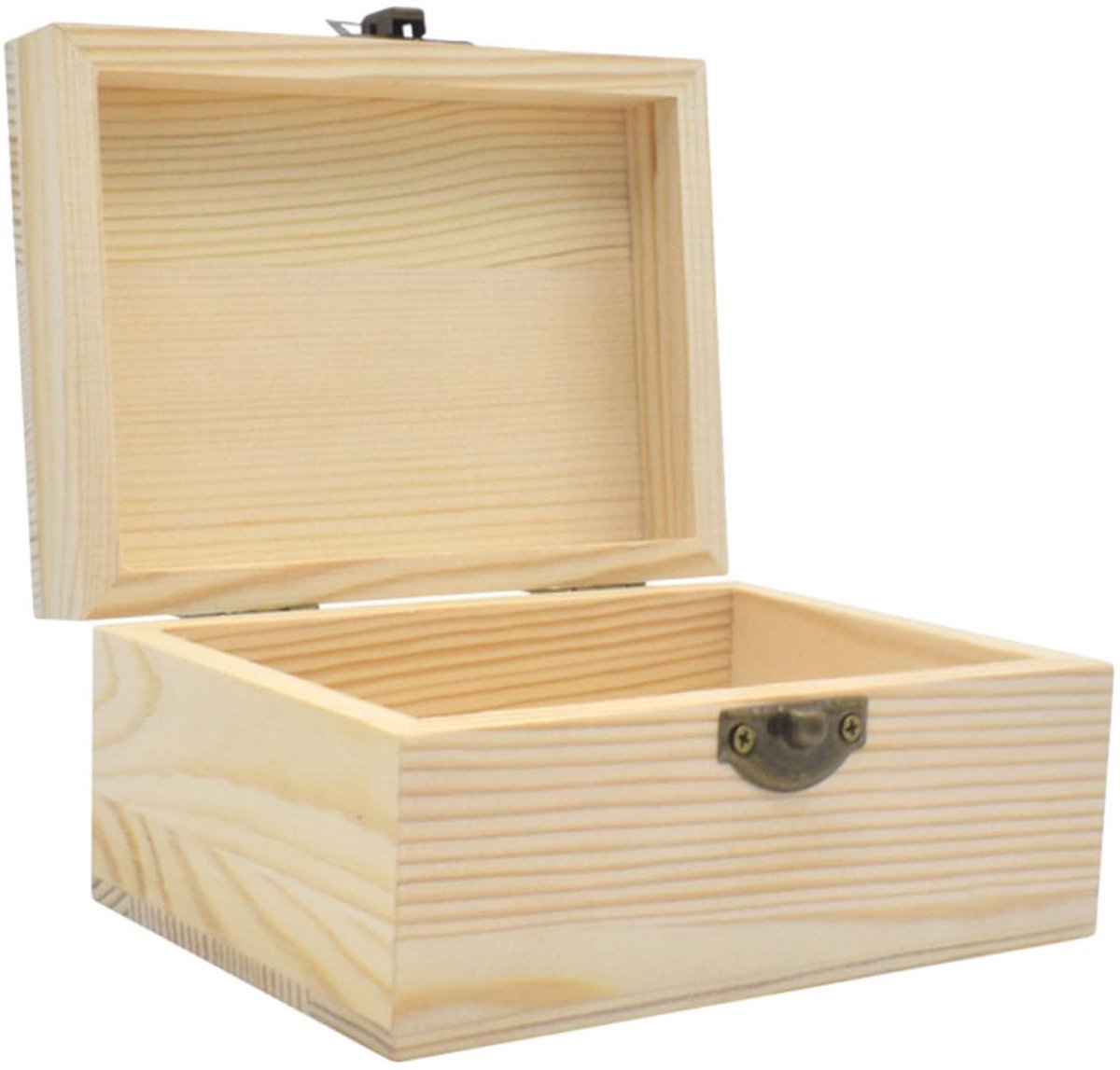 Houten kist 15*11.5*8cm Flip-ontwerp