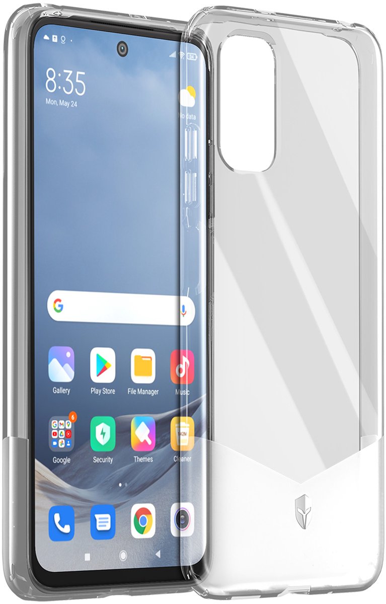 Force Case, Versterkte hoes voor Xiaomi Redmi Note 10 5G PURE, Transparant