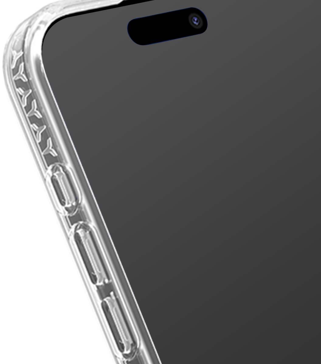 Force Case, Hoesje geschikt voor iPhone 17 - Air Series Versterkt MagSafe, Transparant
