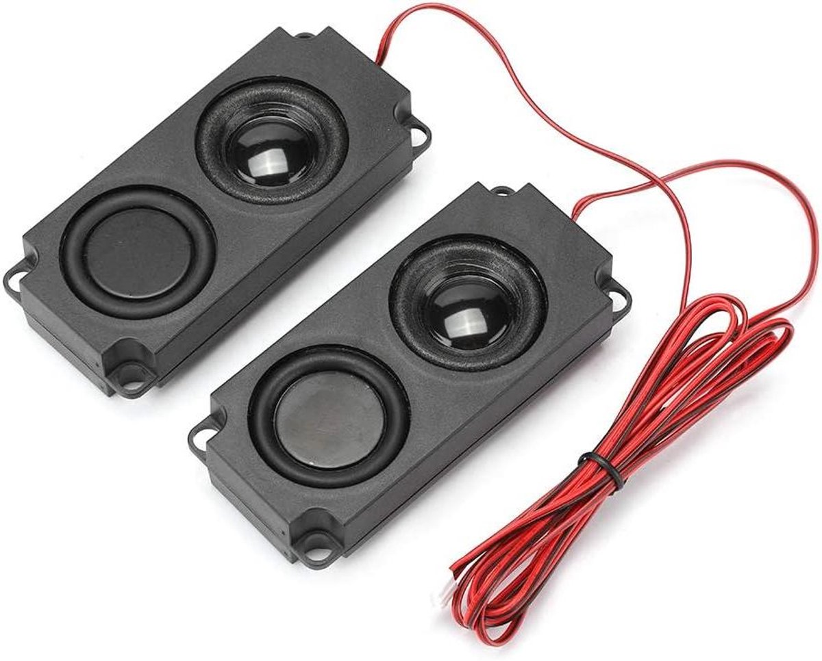 Luidspreker - Basgeluid - Compatibel met TV en Monitor - Zware Bas - Draagbaar - Audio Cavity - Magnetisch Dual Speaker - Zwart - 5W 8Ohm - Geschikt voor Diverse Apparaten.