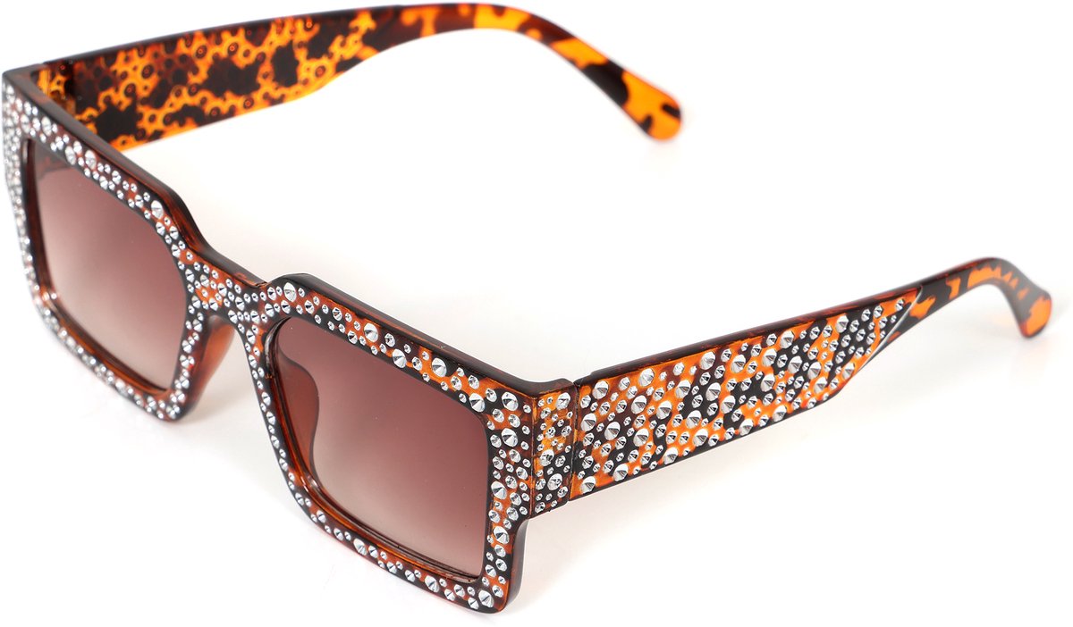 Feestbril - Bril Bling Panter - Volwassenen - One Size - Unisex