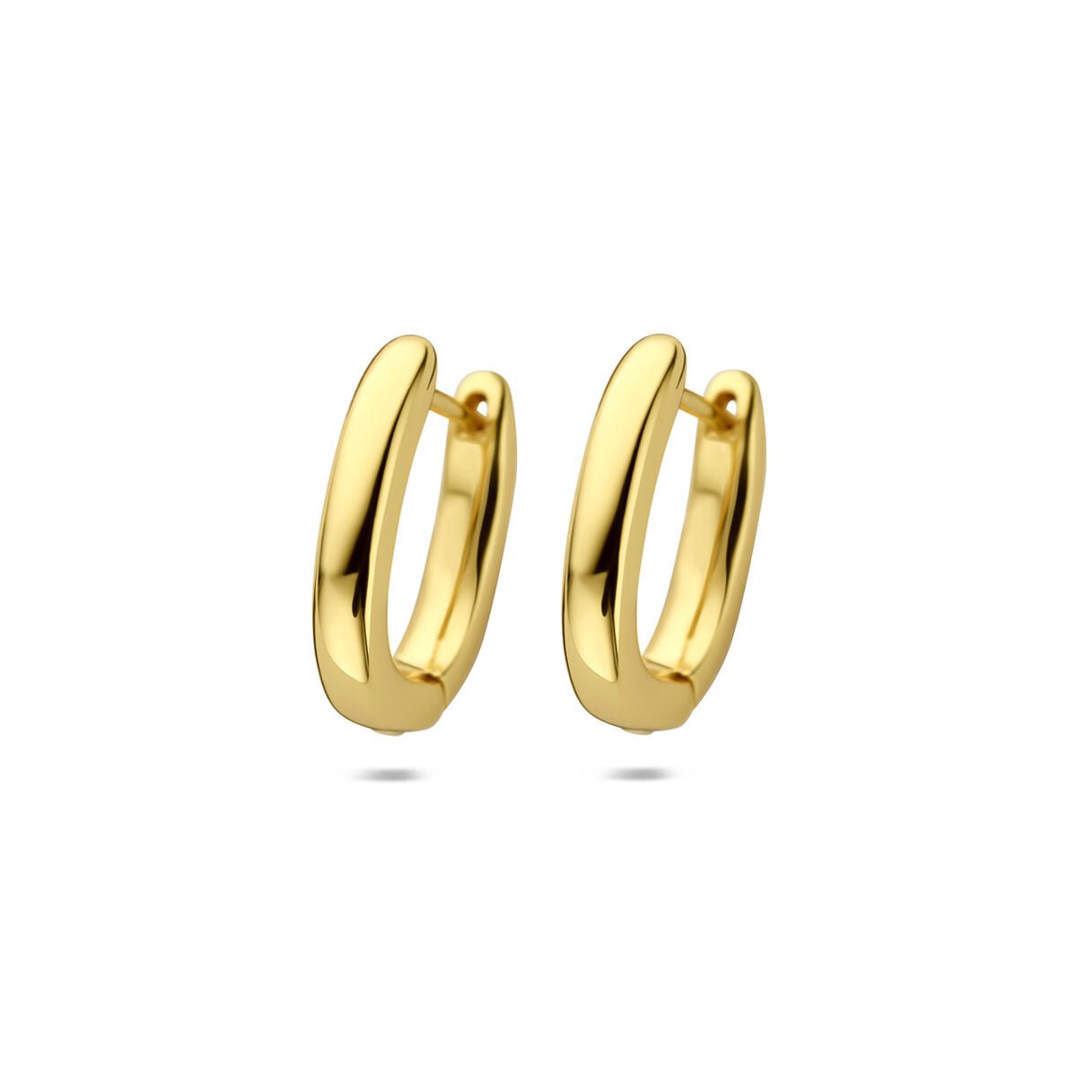 Zilveren vergulde klapoorringen 18 mm 1 micron - 2104143