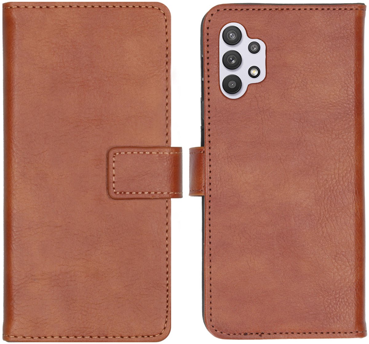imoshion Hoesje - Geschikt voor Samsung Galaxy A32 (5G) - Luxe Bookcase - Bruin