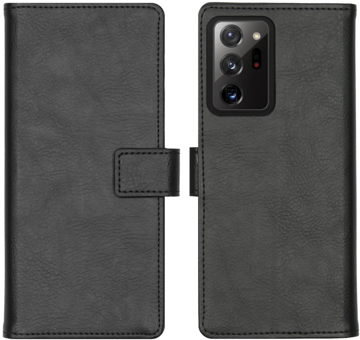 imoshion Hoesje - Geschikt voor Samsung Galaxy Note 20 Ultra - Luxe Bookcase - Zwart