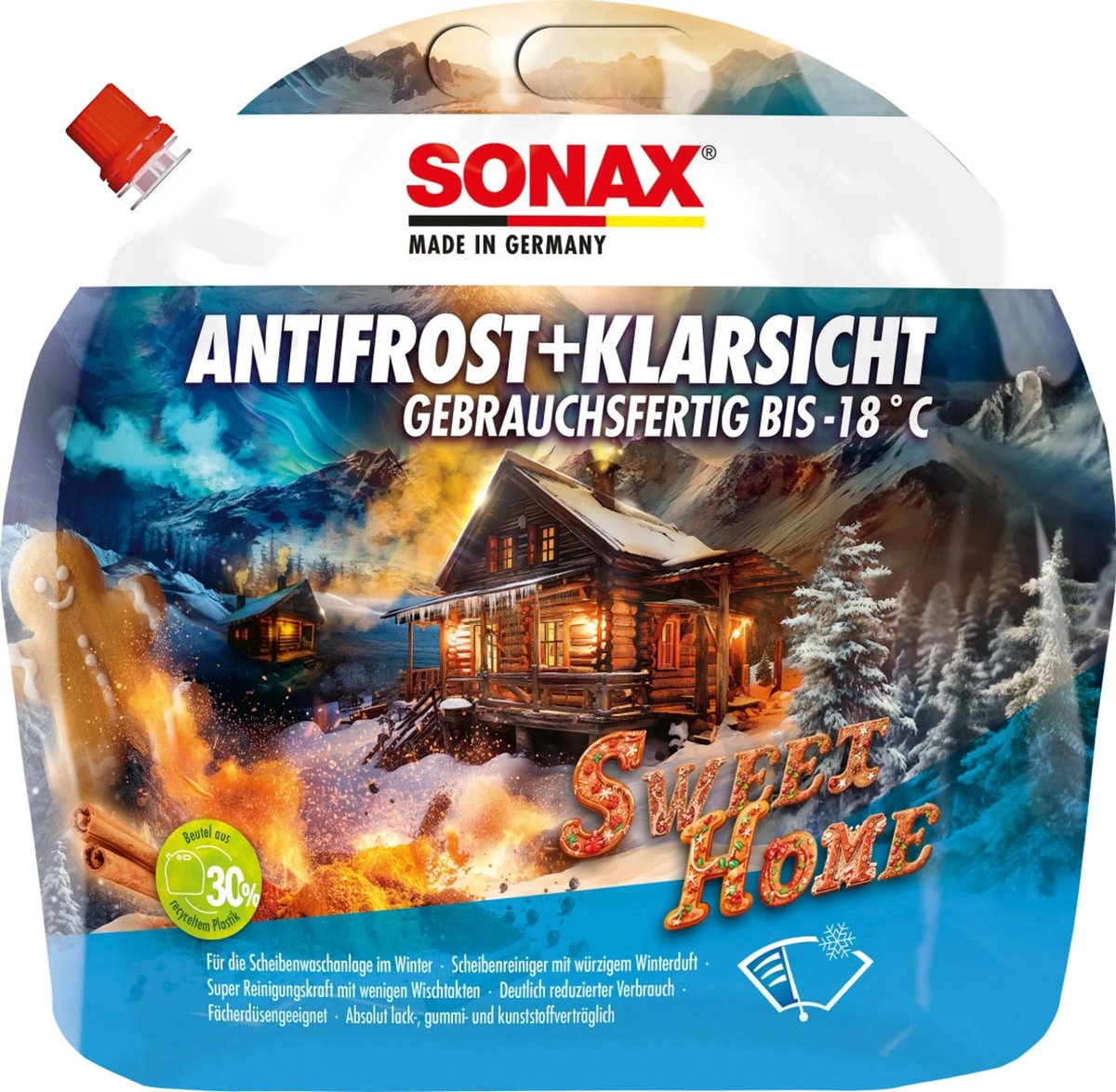 SONAX Sweet-Home Ruitenwisservloeistof Antivries -18 - Zak 3 liter
