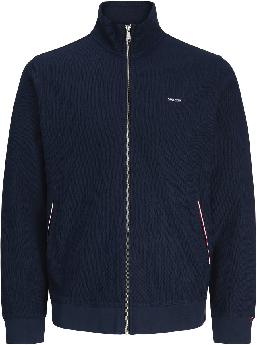 JACK & JONES PLUS - JPRBLUALVES STRUCTURE FULL ZIP SWE PLS Heren Trui
