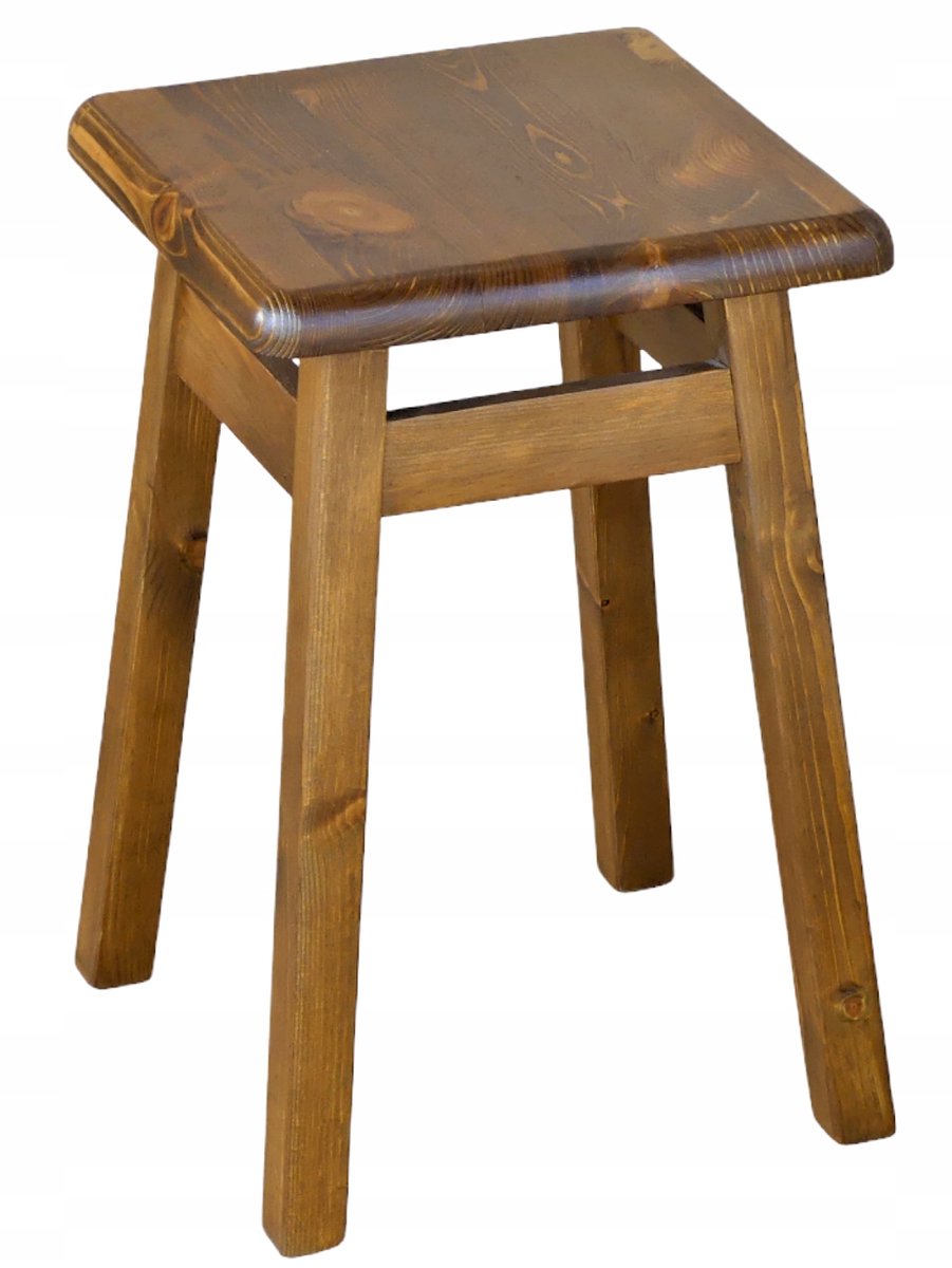 Houten Keukentabouret - Eiken Rustiek - 45cm Hoog