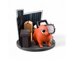 Chainsaw Man Chainsaw Man Pochita Figuur Unisex Verzamelfiguren - meerkleurig - Standard