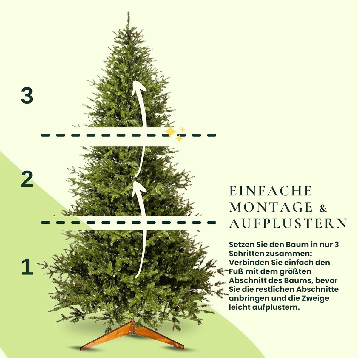 Premium Injection Kunstkerstboom 230 cm – Levensechte 100% Spuitgegoten PE Takken met Natuurlijk Houten Standaard, Brandveilig en EU-Gemaakt – Ideaal voor Kerstdecoratie en Feestdagen – Alta Furniture