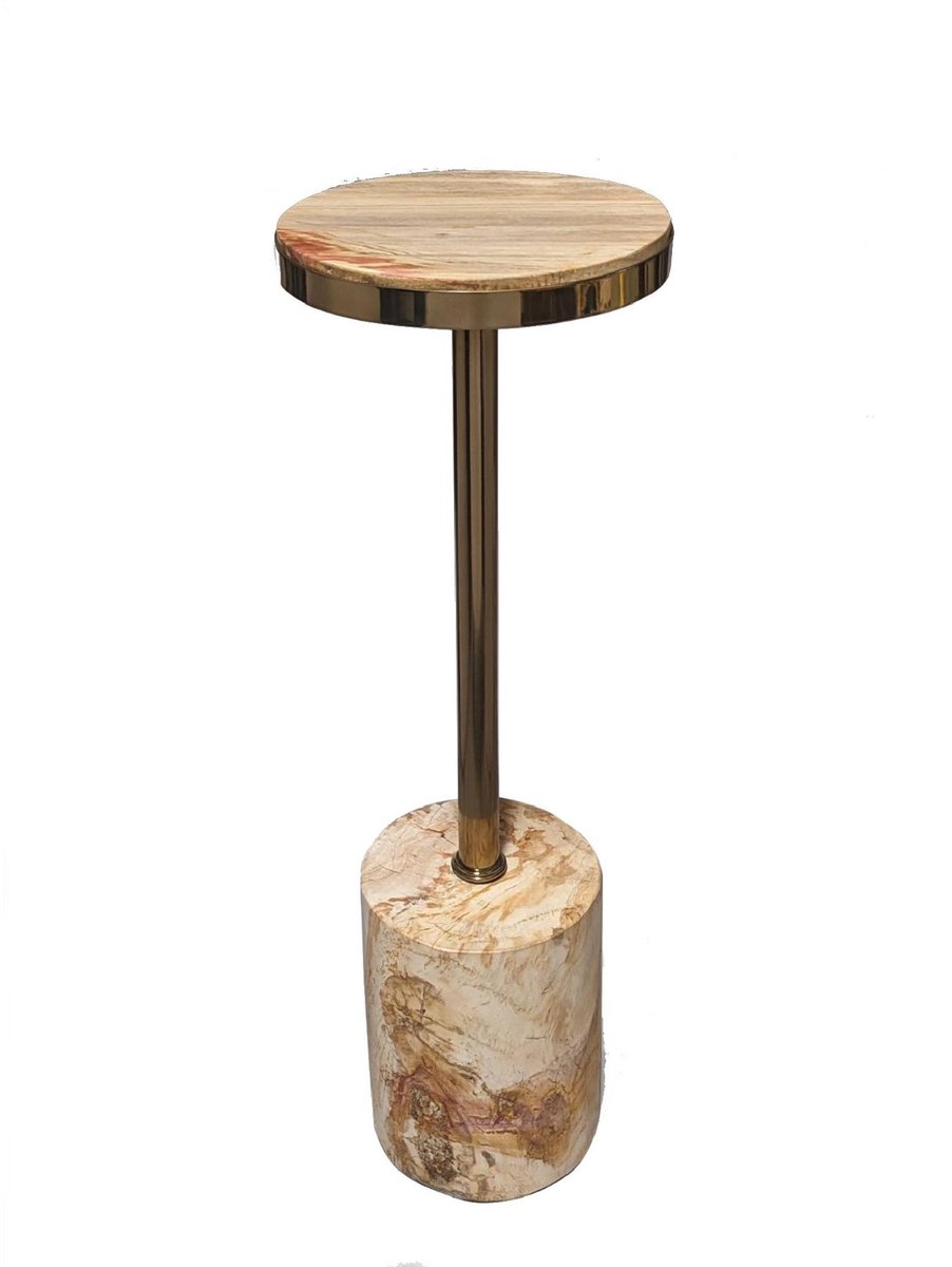 PTMD Bijzettafel Mody - Beige - 21x21x64cm