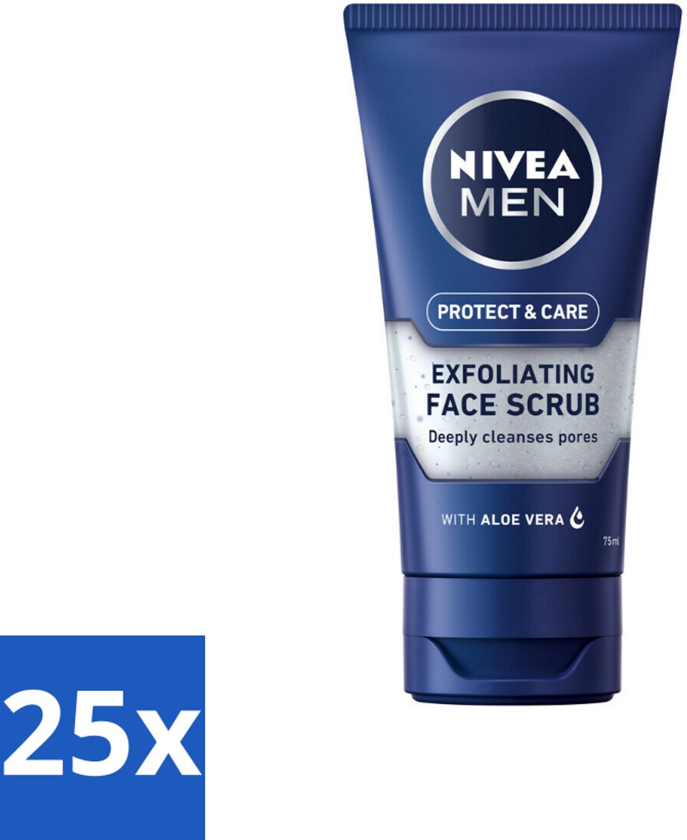 NIVEA MEN - Protect & Care - Gezichtsscrub - 75 ml - Bulkverpakking - 25 stuks