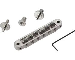 TonePros TP6R Nickel USA Locking TOM Style Bridge met roller saddles