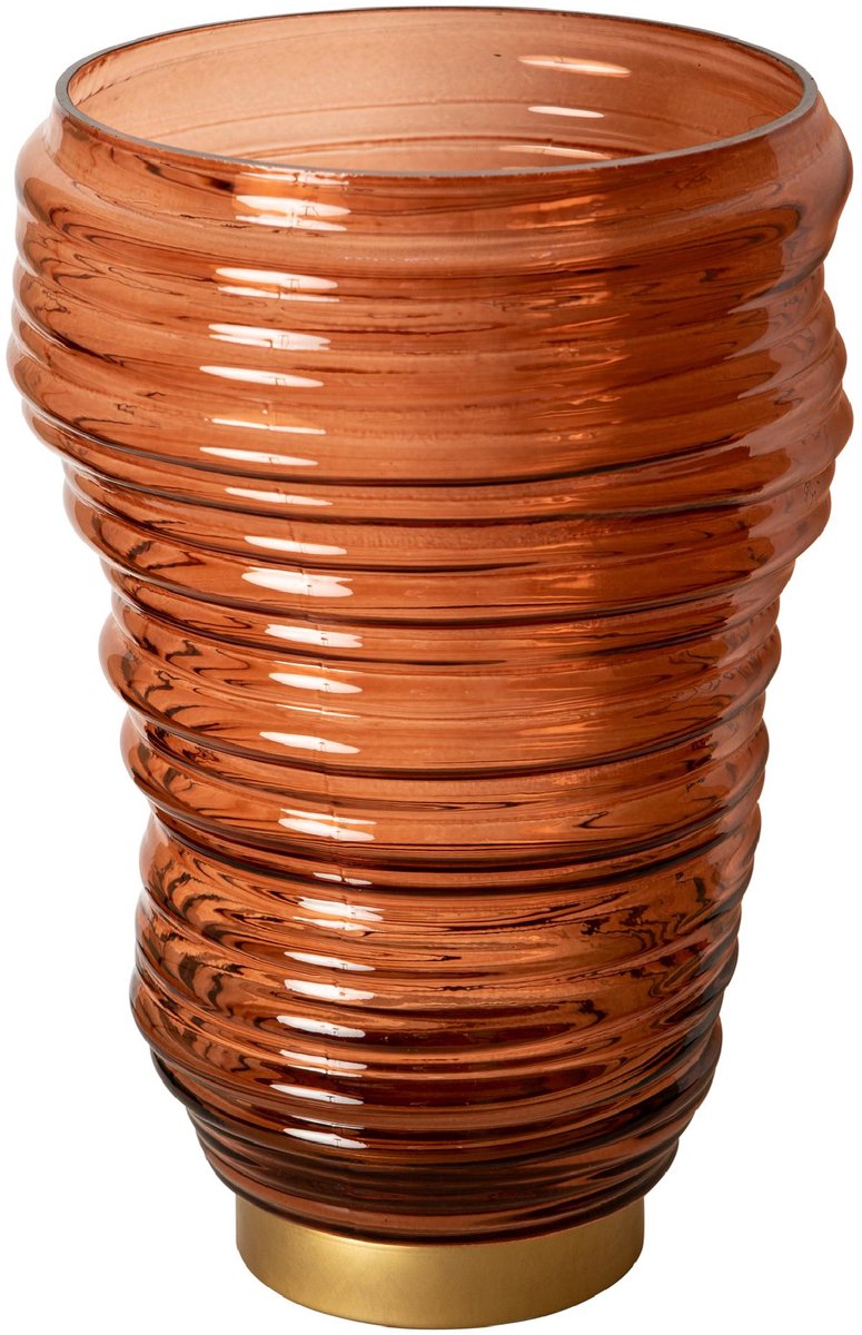 PTMD Windlicht Lane - Bruin - 20x20x27.5cm