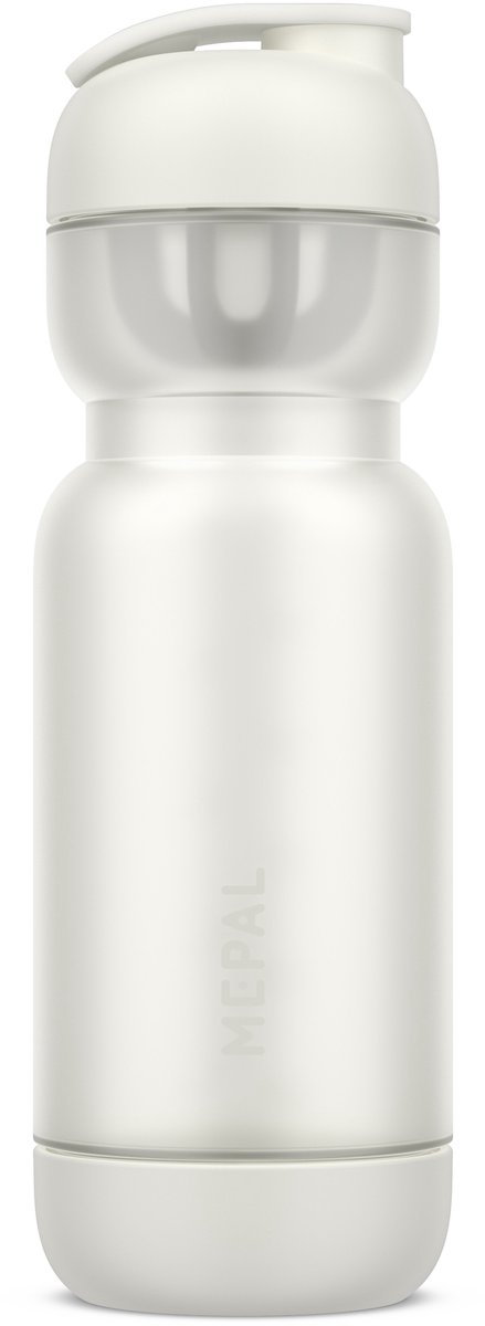 Mepal Shakebeker Sport - 800 ml - Shake en drink - Inclusief mixer & maatverdeling - Eenvoudig schoon te maken - Drinkflessen - Ceramic white