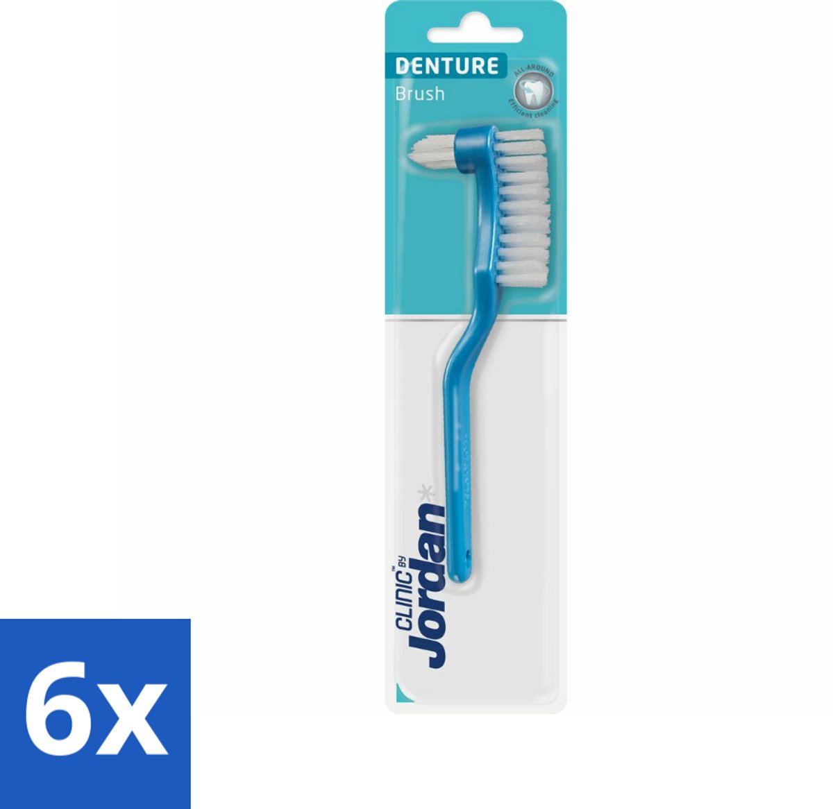 Jordan - Clinic - Tandenborstel Kunstgebit - Denture - Voordeelverpakking - 6 stuks