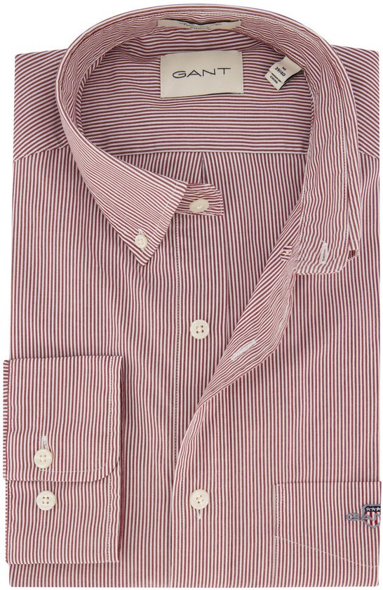Chemise casual Gant bordeaux