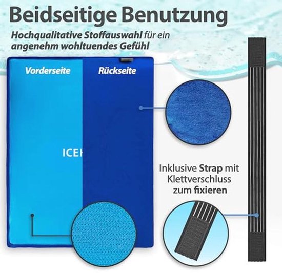 Grote Gel Koelkussen XXL - 38 x 28 cm, Verkoelend en Verwarmend, Ideaal voor Elk Lichaamsdeel — afbeelding 3