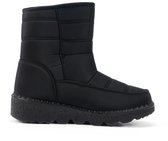Sneeuwlaarzen - Snowboots - Winterlaarzen - Waterdichte sneeuwlaarzen - Snowboots Dames - Warme sneeuwlaarzen met fleece voering - Sneeuwlaarzen voor buiten - Antislipzool - Winter Sneeuwlaars Dames - Zwart - Maat 37