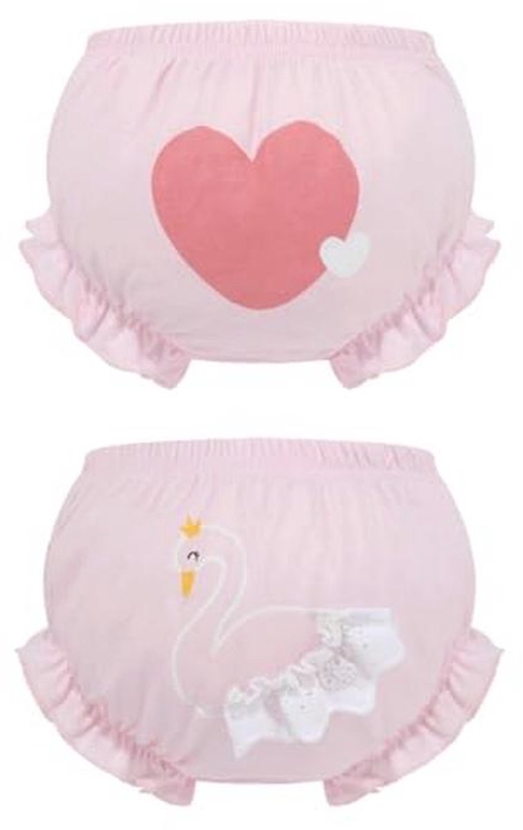 Meisjes Ondergoed 2 Verpakkingen - Puur Katoen Waterdichte Trainingshoosjes voor Baby's