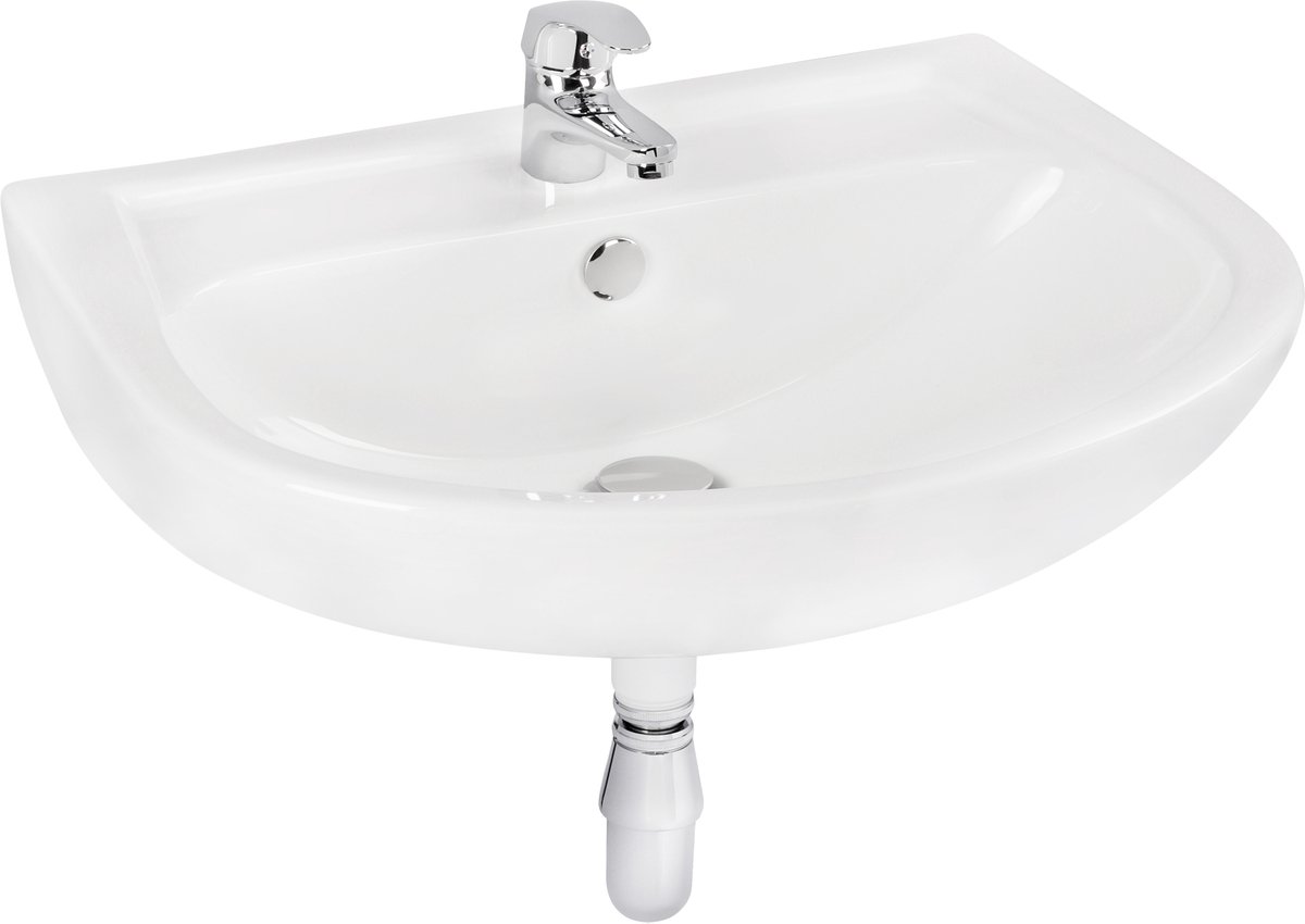 Differnz Liv wastafelset - 62 x 46 x 19 cm - keramiek - wit