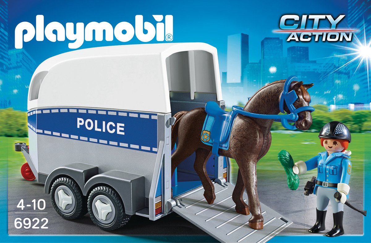 Playmobil Bereden politie met trailer - 6922 — afbeelding 2