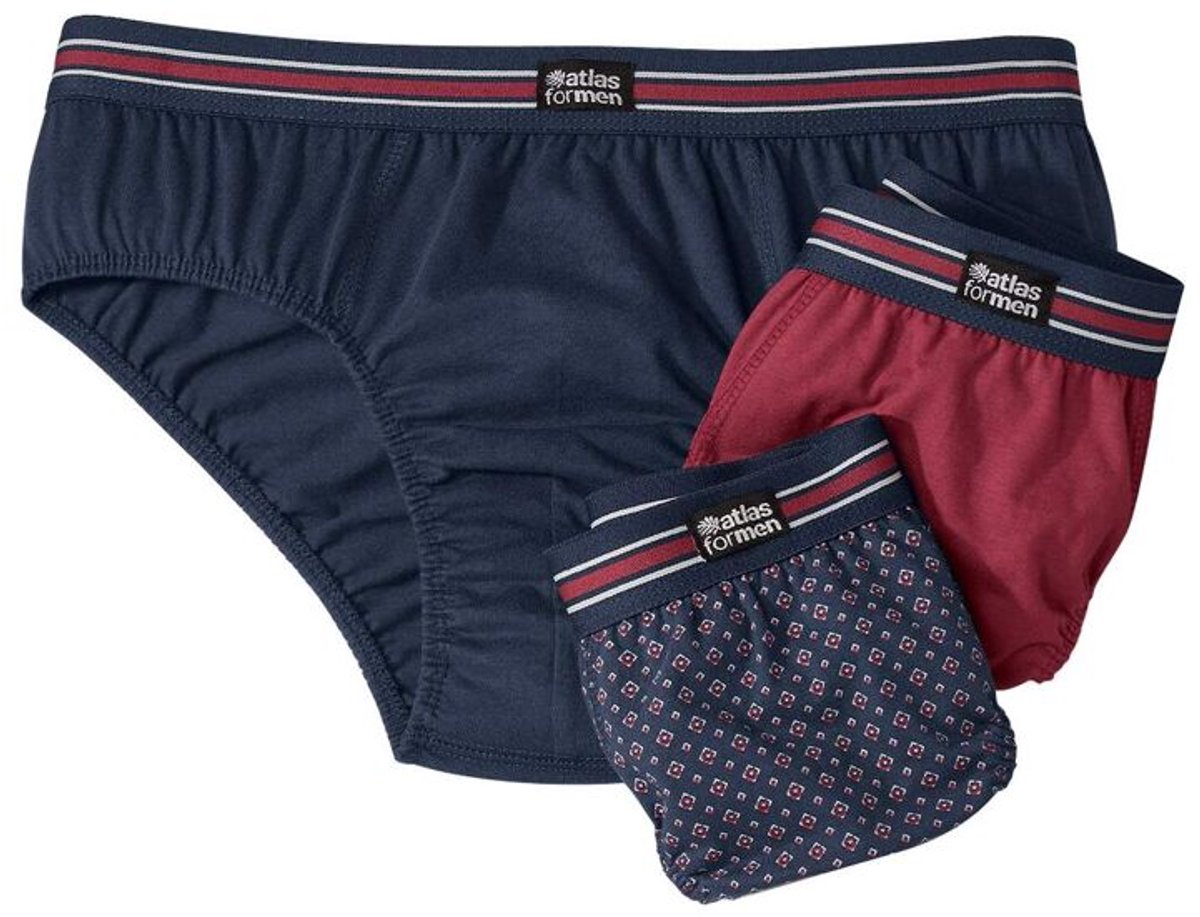 ATLAS FOR MEN - Set van 3 onderbroeken - Heren - Verkrijgbaar in grote maten - 4XL