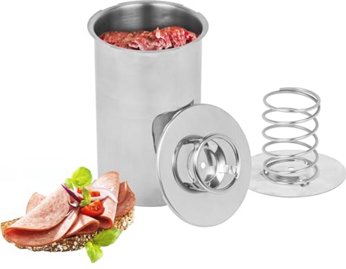 Roestvrijstalen hamkoker met thermometer voor gezond koken