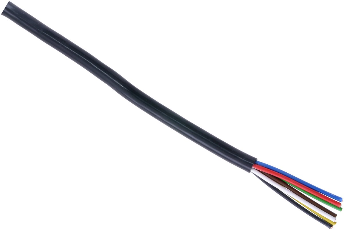 Autokabel - 7 x 1.5 mm² - 50 x 1 m - vinyl - zwart