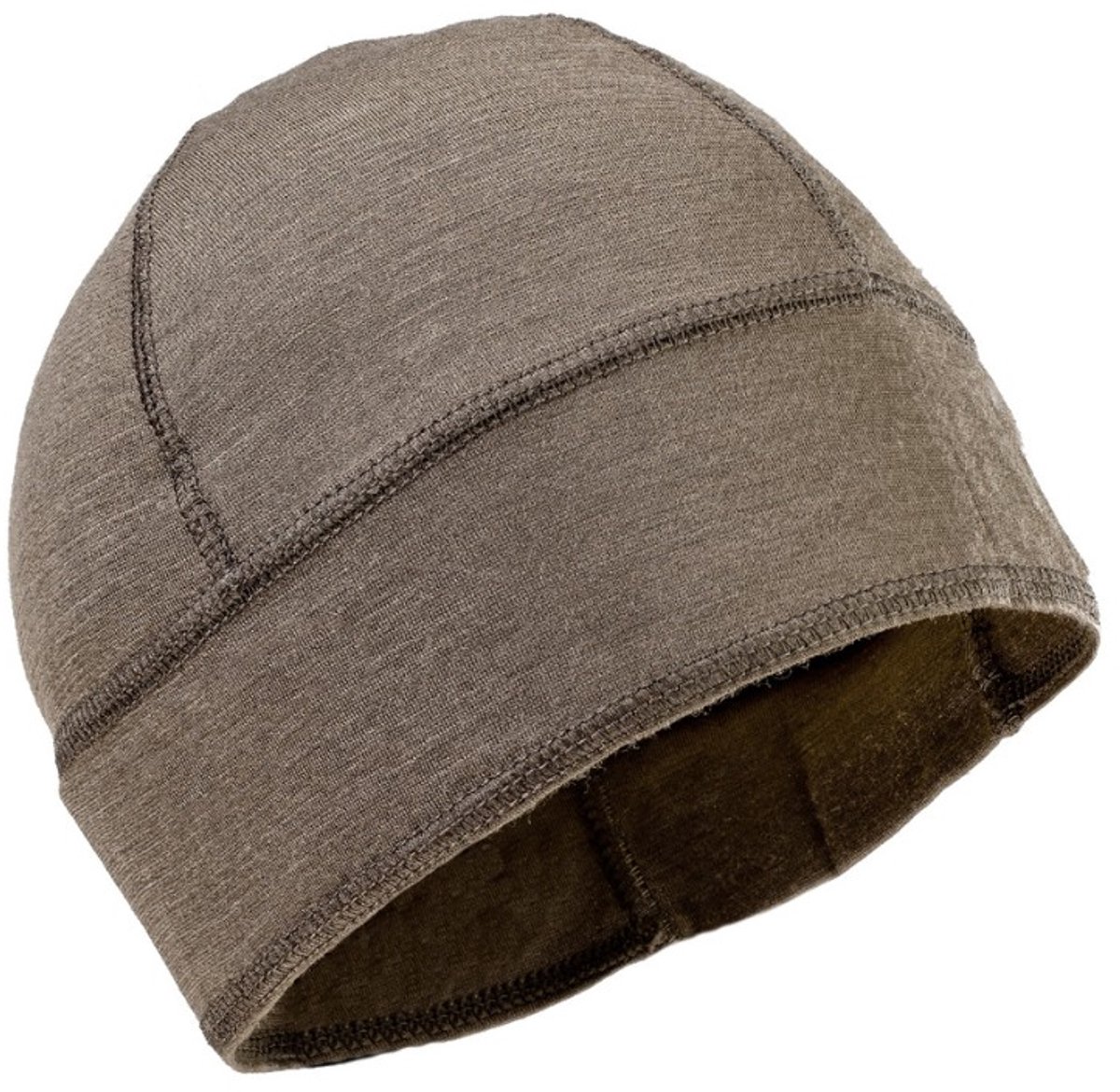 AB Beanie muts lite, Merino wol, RAL7013 legergroen
