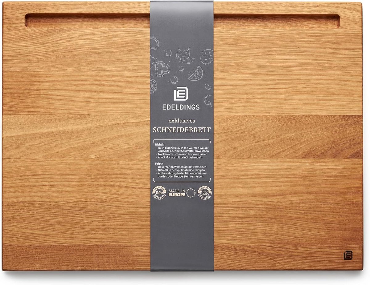 Ronde Houten Snijplank Eikenhout - 19 cm - Broodplank & Serveerplank