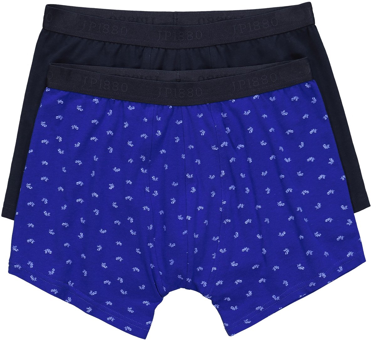 JP 1880 - Heren - Midpants FLEXNAMIC® OEKO-TEX set van 2 onderbroek - Kobaltblauw - Maat XXL