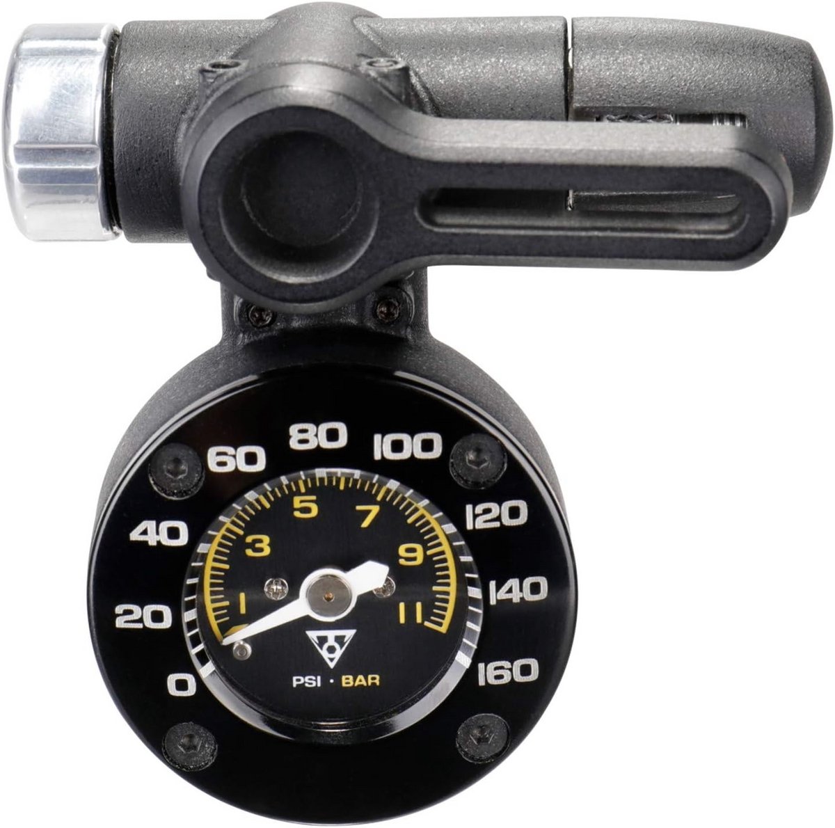 Fietspomp Meter - Banden Drukmeter - Banden Controleren - Universele Klepkop - Tot 11 Bar - Zwart