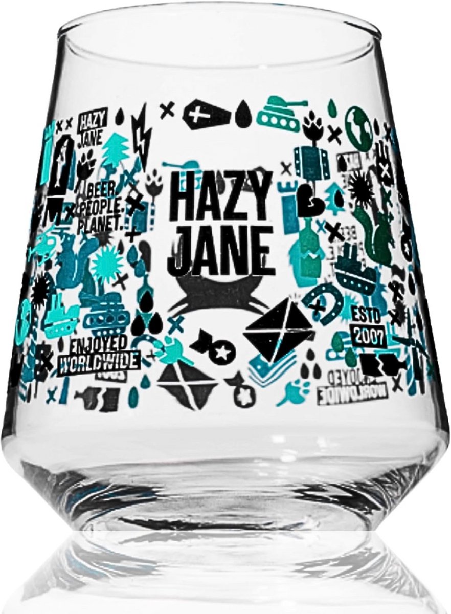 Nucleaire Pilsner Pint Glazen Set van 1 voor Hazy Lager Bier - 0.5L