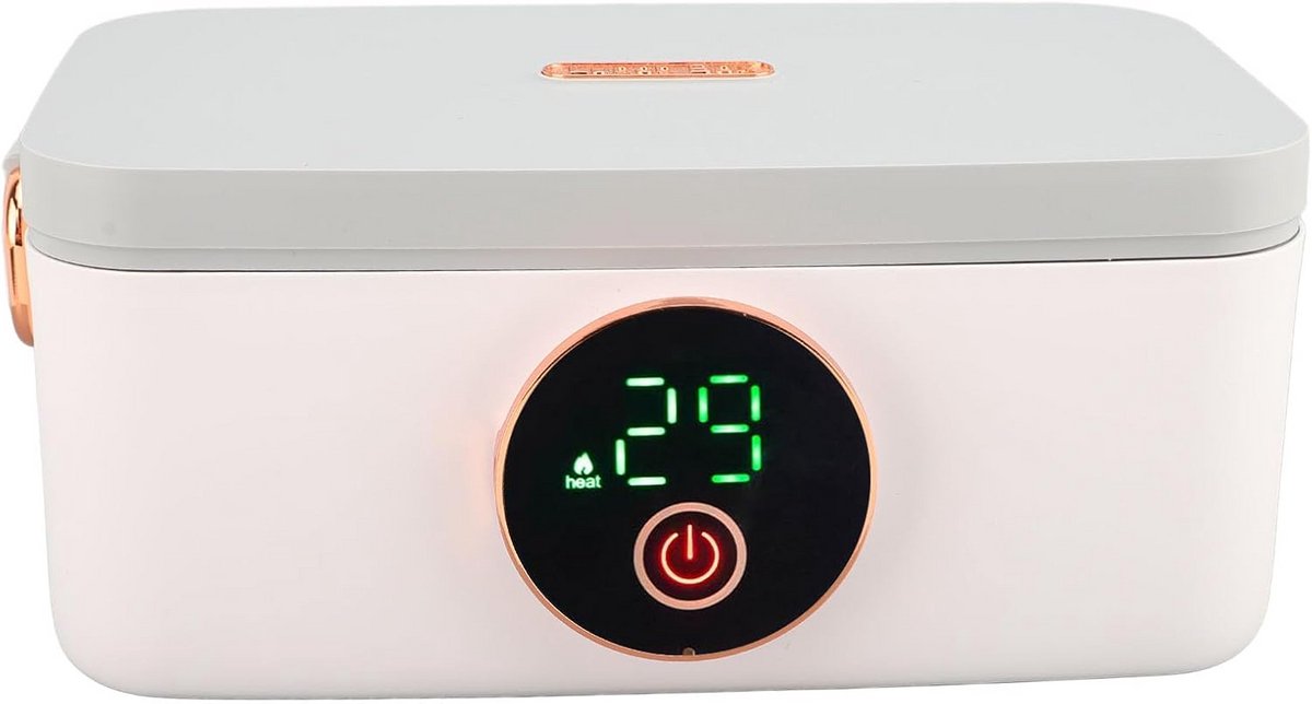 Oplaadbare Elektrische Lunchtrommel 1L RVS – Food Warmer voor Onderweg en Kantoor