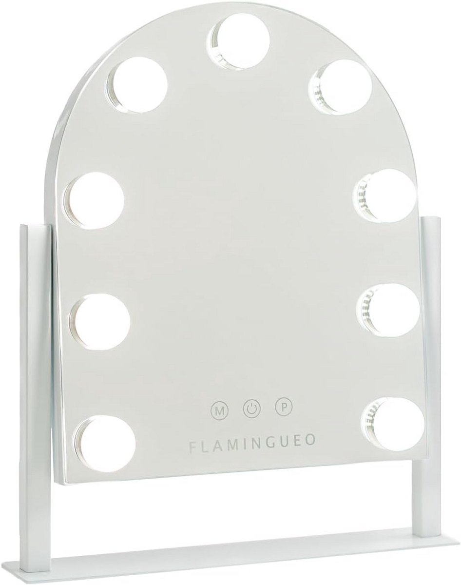 Verlichte Make-up Spiegel met 9 LED's en 3 Lichtmodi